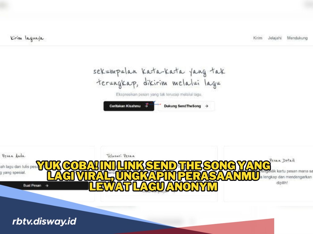 Link Send The Song yang Lagi Viral, Ungkapkan Perasaan Lewat Lagu, Yuk Coba!