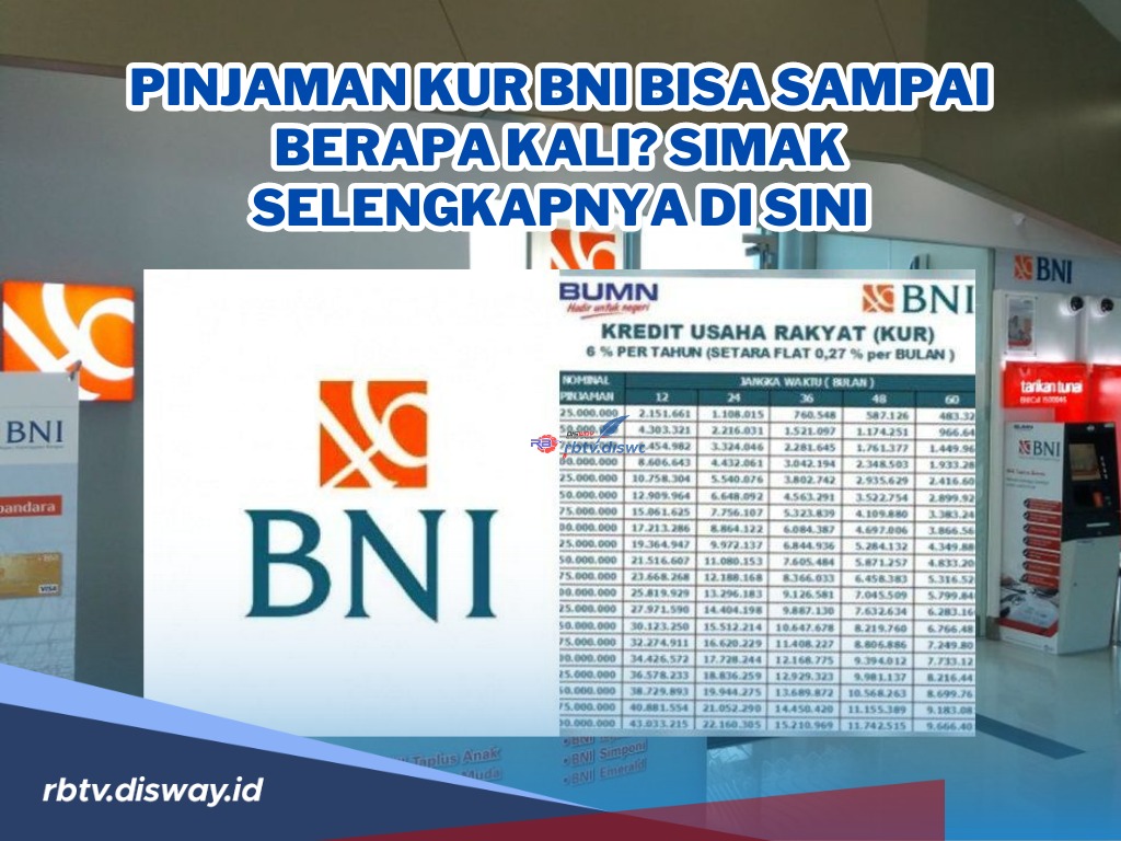 Solusi dan Kemudahan untuk Pelaku Usaha, Pinjaman KUR BNI Bisa Sampai Berapa kali? Begini Penjelasannya