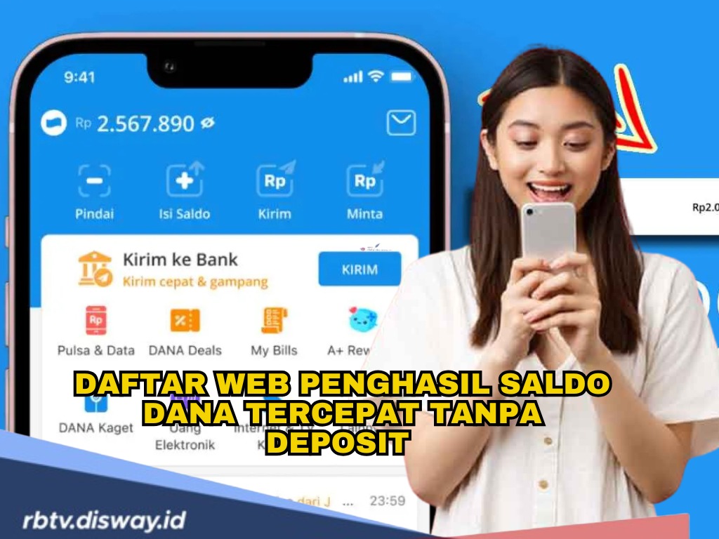 Yuk Diklik, Ini 5 Web Penghasil Saldo DANA Tercepat Tanpa Deposit, Langsung Cair Hari Ini 17 Februari