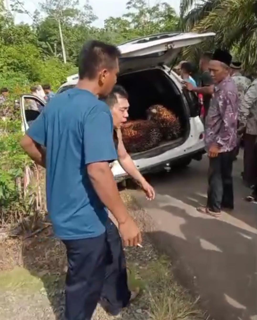 Maling Sawit di Batik Nau di Massa, Pelaku Babak Belur