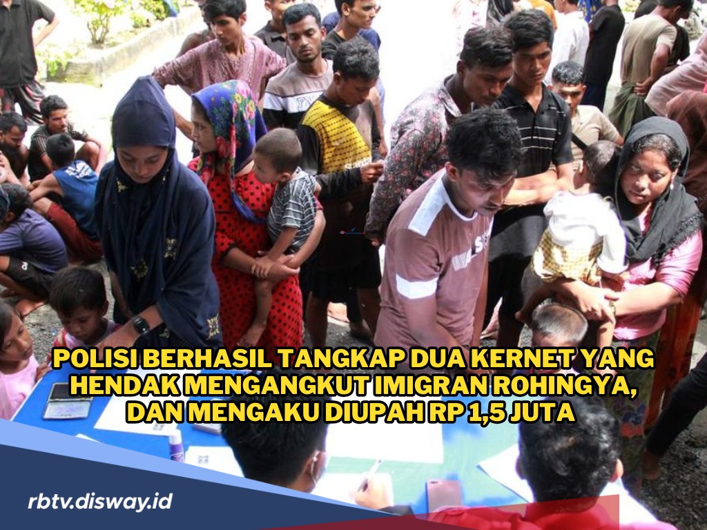 jadi Ladang Bisnis, Sopir dan Kernet Pengangkut Imigran Rohingya Ditangkap, Ngaku Terima Upah Rp1,5 Juta