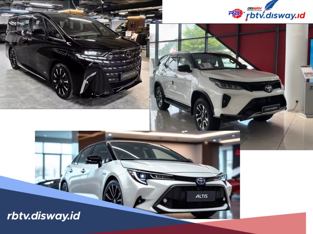 Pajak Mobil Toyota Alphard, Fortuner VRZ dan Altis Keluaran Tahun 2025