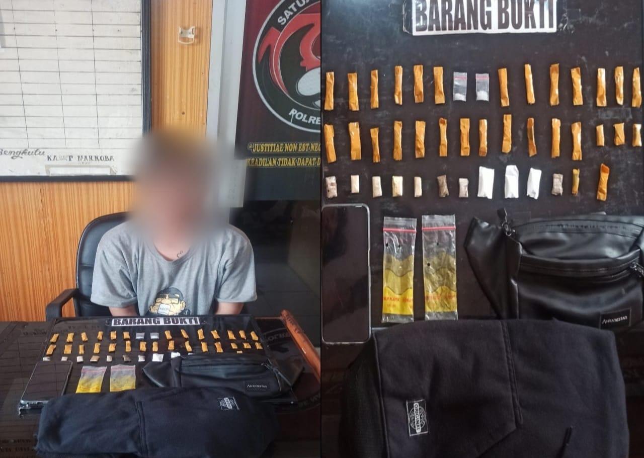 Bandar Narkoba Masih Berkeliaran, Terbaru Polisi Tangkap Bandar Sabu dengan Bukti 43 Paket