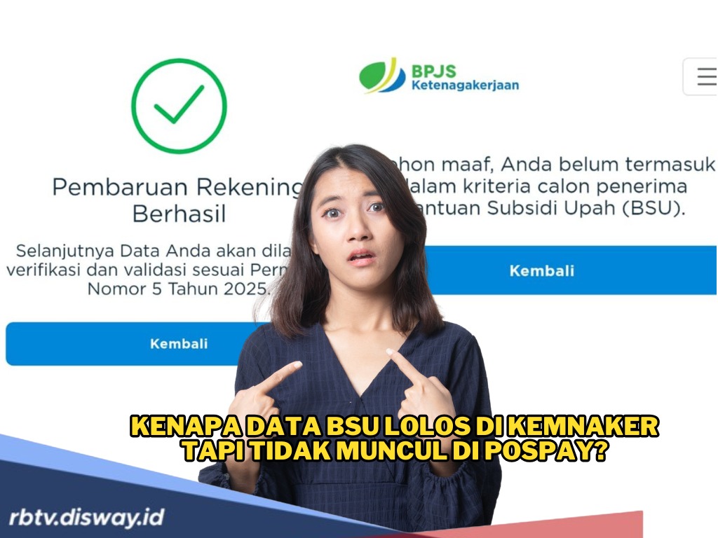 Bingung, Kenapa Data BSU Lolos di Kemnaker Tapi Tidak Muncul di Pospay? Ini Penjelasannya