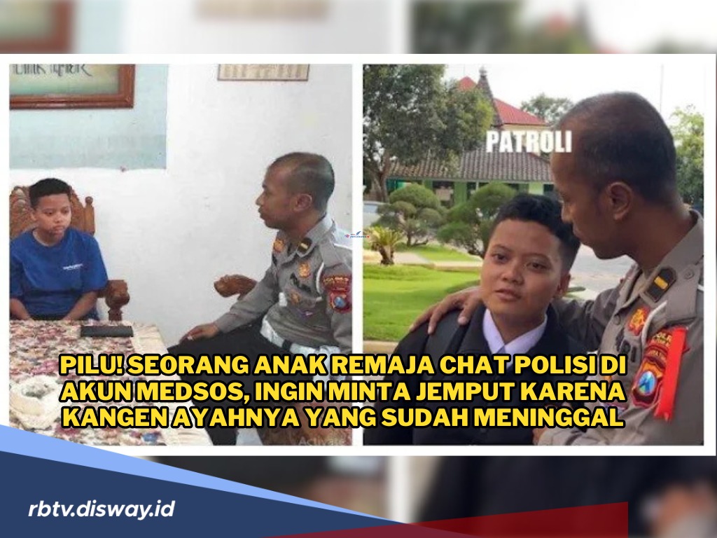 Pilu! Kangen dengan Ayah, Pelajar Ini Chat Polisi di Akun Medsos Ingin Minta Diantar ke Tempat Les