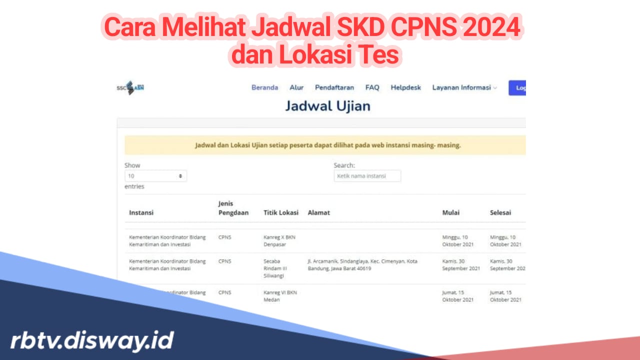 Begini Cara Melihat Jadwal SKD CPNS dan Lokasi Tes, Pastikan Jangan Salah