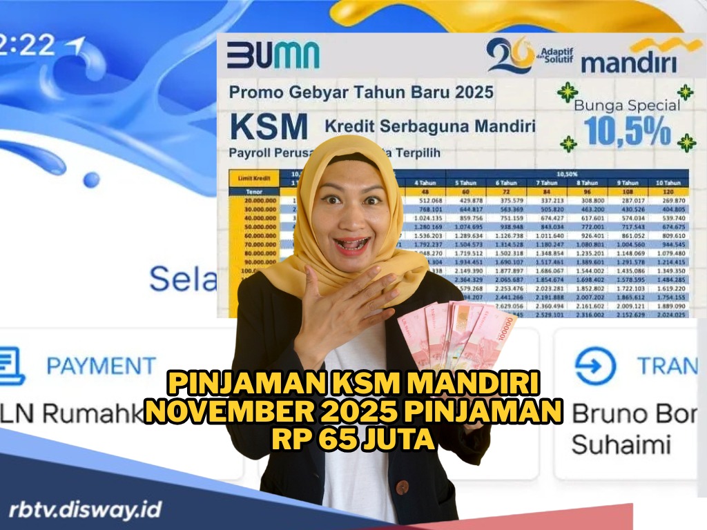 Dapatkan Pinjaman Rp 65 Juta KSM Mandiri November 2025 Tanpa Agunan, Ini Syaratnya 