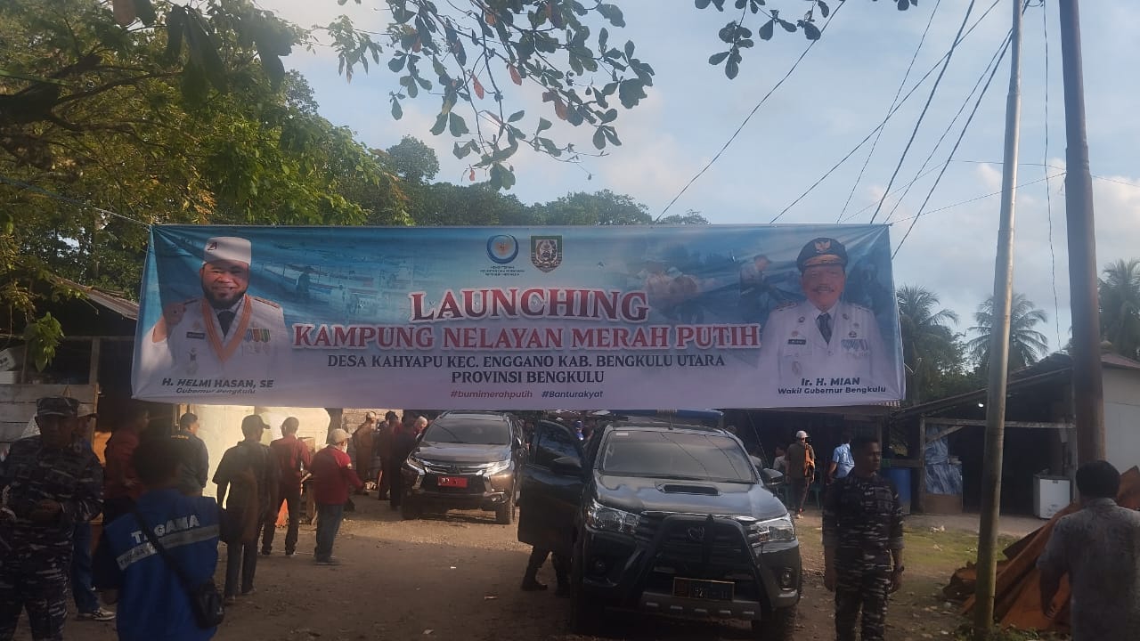 Gubernur Helmi Resmikan Kampung Nelayan Merah Putih di Enggano, Uang Rp25 M Dikucurkan untuk Proyek TPI 