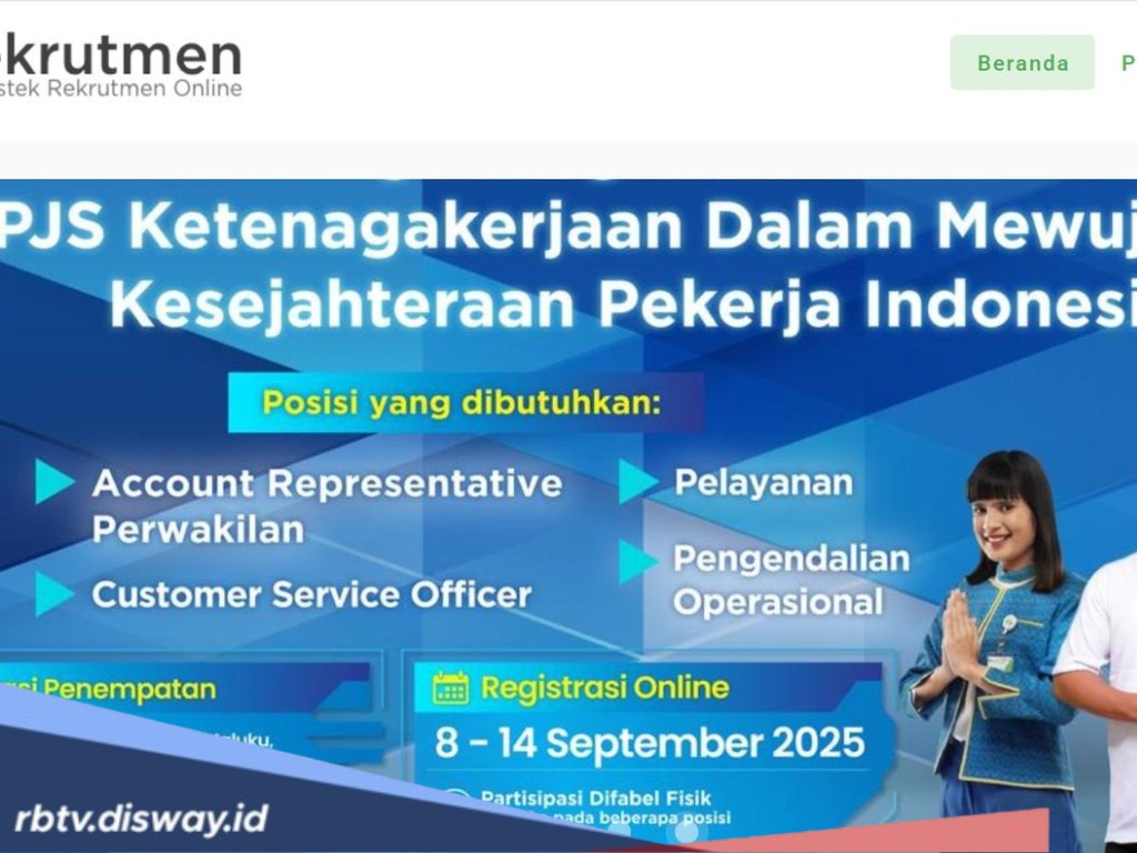 Ayo Daftar, BPJS Ketenagakerjaan Buka Lowongan Kerja 2025, Cek Posisi dan Link Daftar