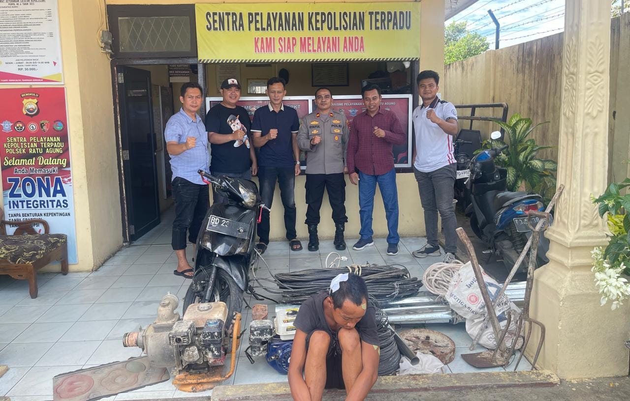 Residivis Kasus Pencurian Ditangkap Macan Ratu Polsek Ratu Agung Bengkulu