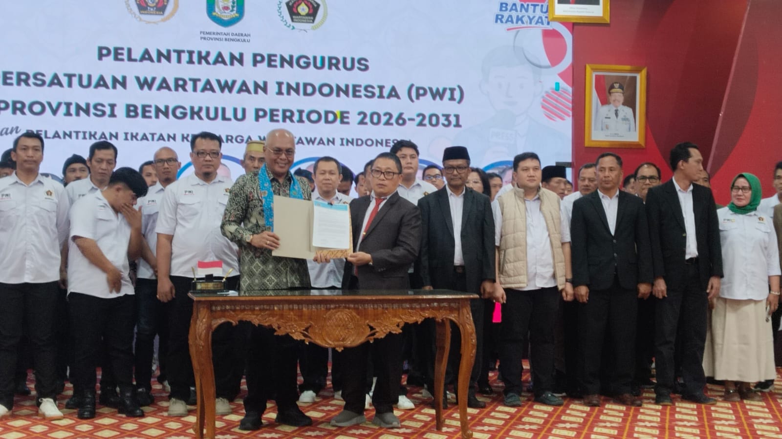 Jaga Marwah Wartawan, Pengurus PWI Provinsi Bengkulu Dilantik