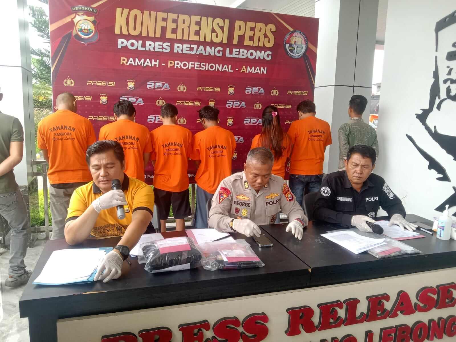 Bandar Narkoba dan Pasutri Muda Ditangkap Polres Rejang Lebong