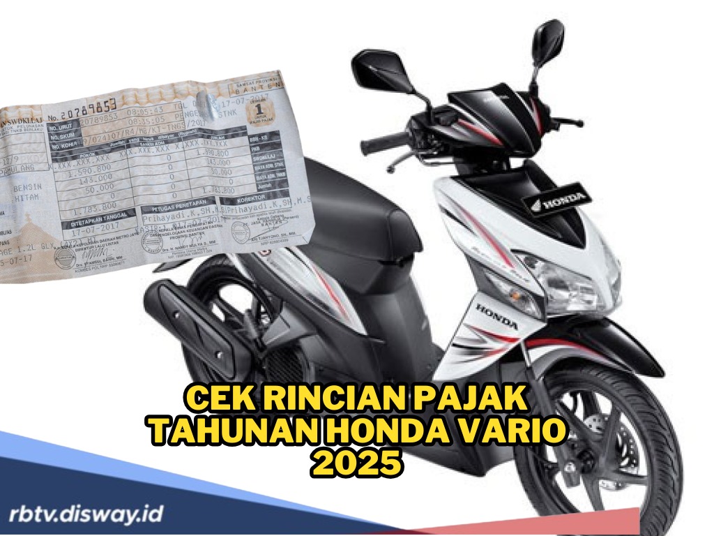 Cek Besaran Pajak Tahunan Honda Vario 2025 untuk Semua Tipe, Mahal Gak Ya?