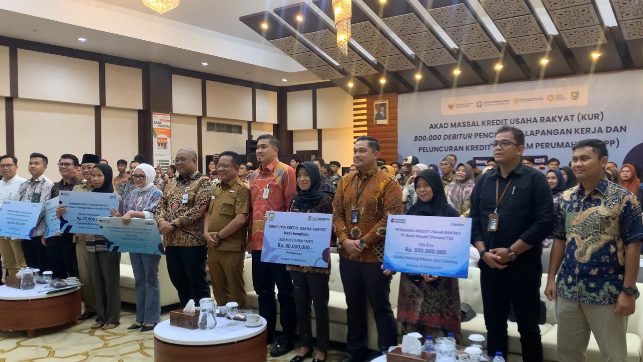 Realisasi Penyaluran KUR di Bengkulu Capai Rp2,8 Triliun