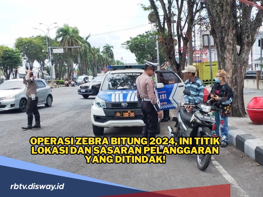 Titik Lokasi Razia Operasi Zebra Bitung 2024 dan 8 Sasaran Pelanggaran yang Ditindak