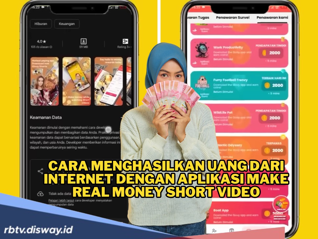 Nonton Video Berhadiah Uang, Mainkan Aplikasi Ini dan Terima Uangnya