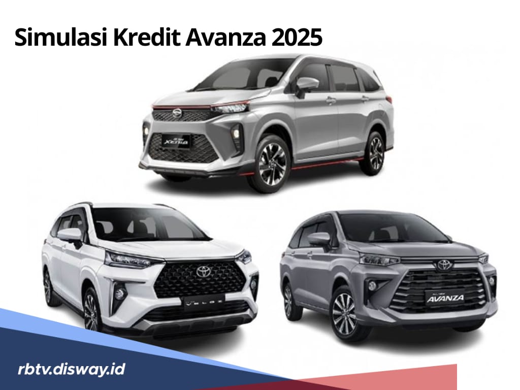 Simulasi Kredit Toyota Avanza 2025, DP 10 Persen Bebas Pilih Tenor 