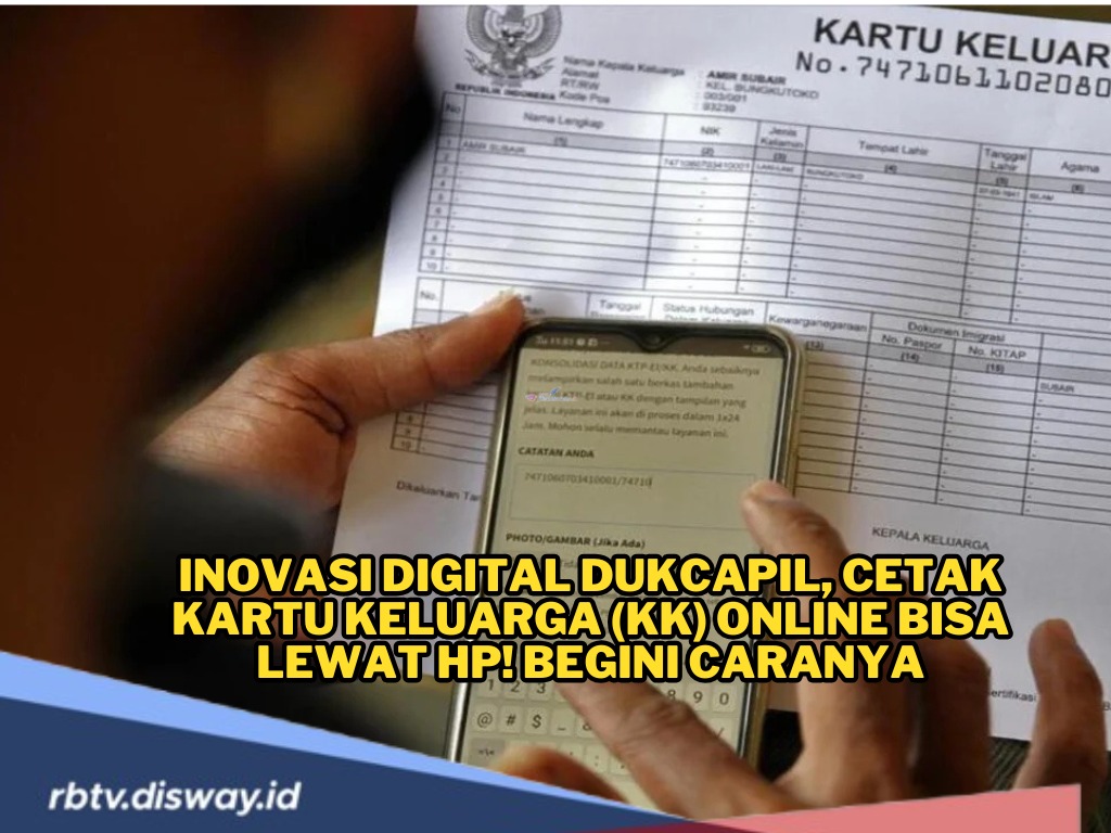 Inovasi Digital Dukcapil, Cetak Kartu Keluarga Bisa Lewat Online, Begini Caranya