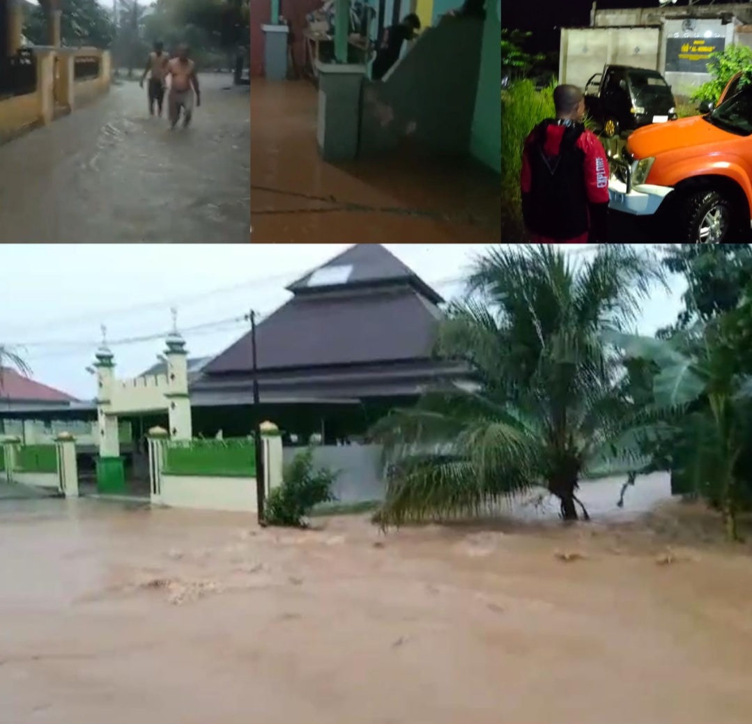 Hujan Disertai Petir, Ratusan Rumah di Bengkulu Terendam air