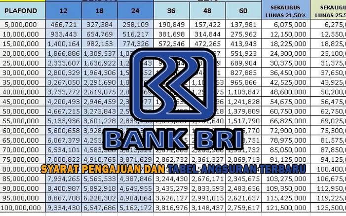 Simulasi Skema Cicilan KUR BRI 2025 Pinjaman Rp 50 Juta, Begini Cara Pengajuan Tanpa Jaminan   