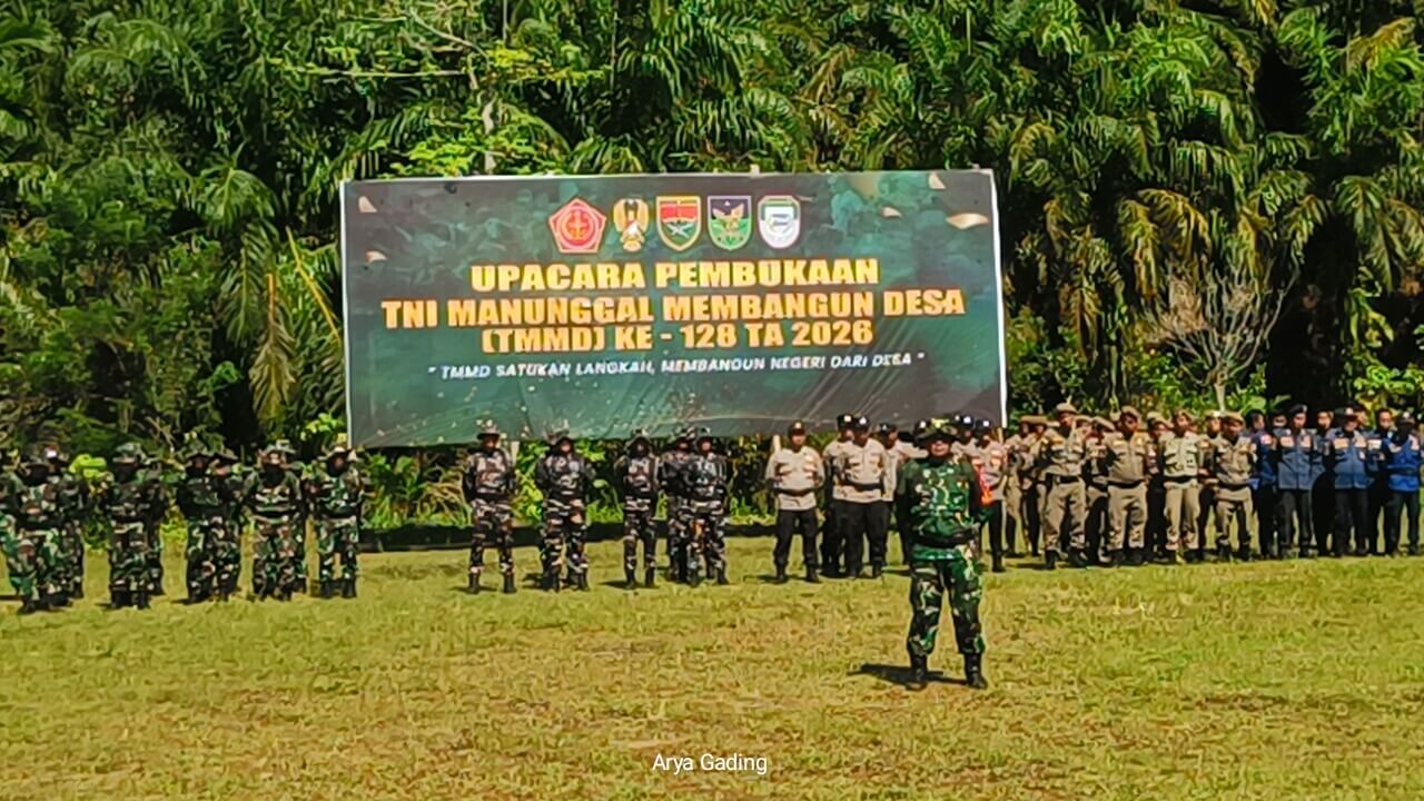 TMMD Reguler ke-128 Resmi Dibuka, Kodim 0425/Seluma Buka Akses Jalan Sepanjang 8 Kilometer