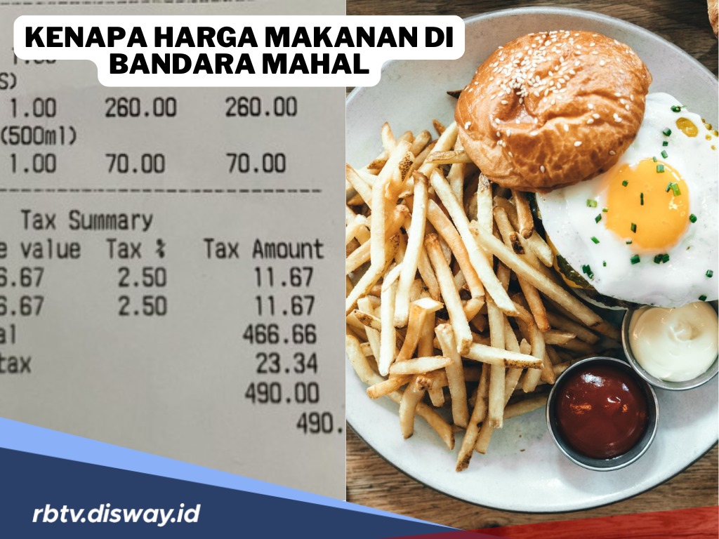 Pantasan Harga Makanan di Bandara Mahal, Ternyata Ini Alasannya