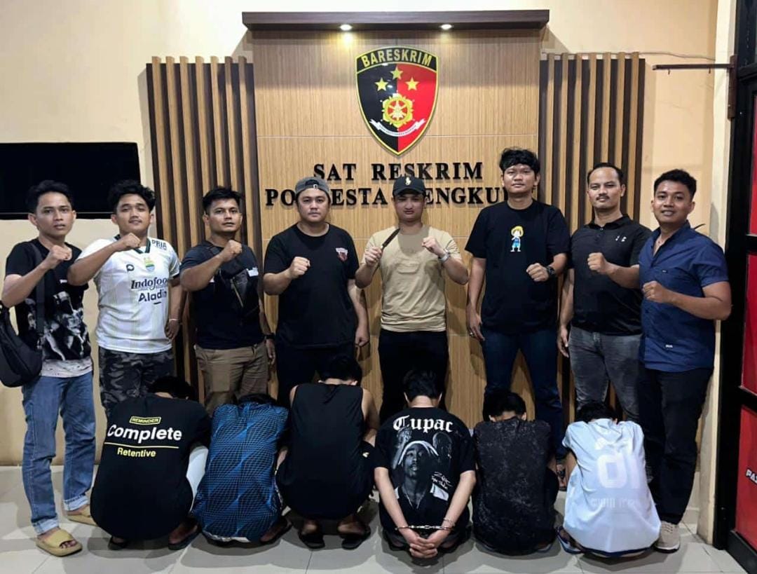 Gegara Ditagih Utang Rp 200 Ribu, 6 Pemuda Asal Bengkulu Selatan Diamankan Polisi