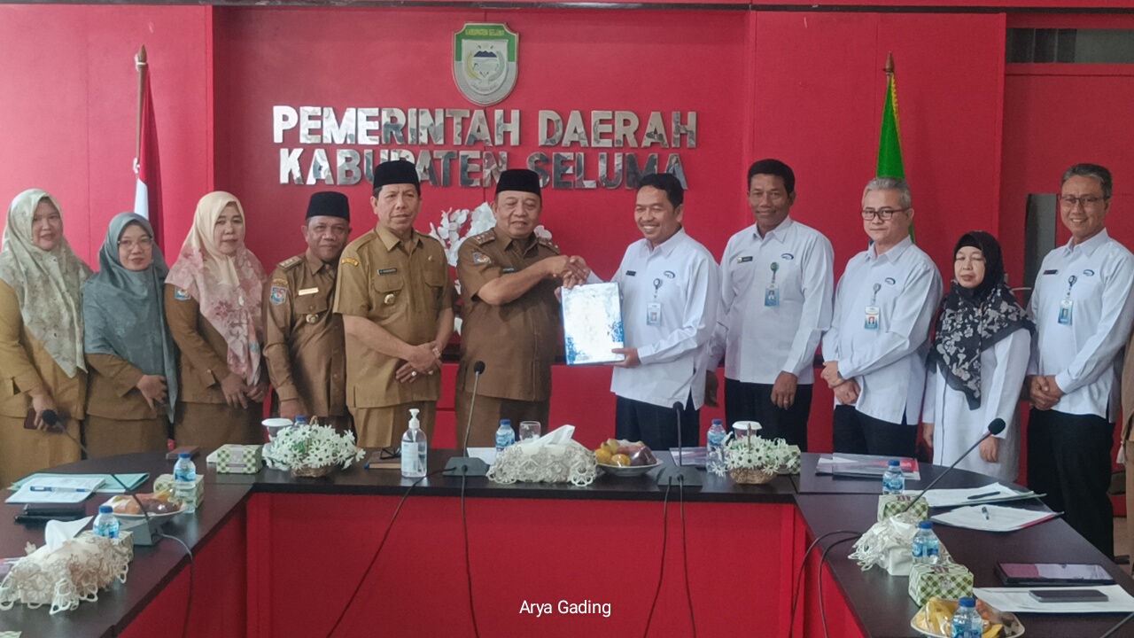 Wujud Sinergitas, BPKP Serahkan Hasil Penilaian Kapabilitas APIP Level 3 ke Pemkab Seluma 