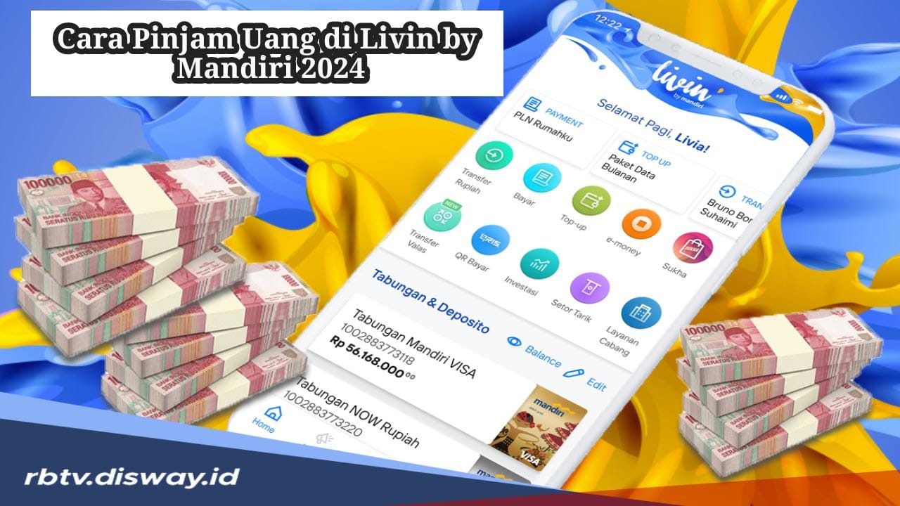 Cara Mudah Pinjam Uang di Livin By Mandiri 2024, Hitungan Menit Uang Masuk ke Rekening