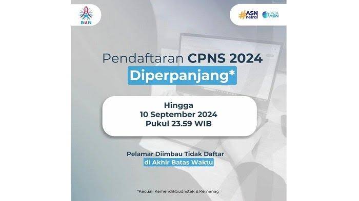 BKN Resmi Perpanjang Masa Pendaftaran CPNS 2024, Berikut Jadwal Lengkapnya