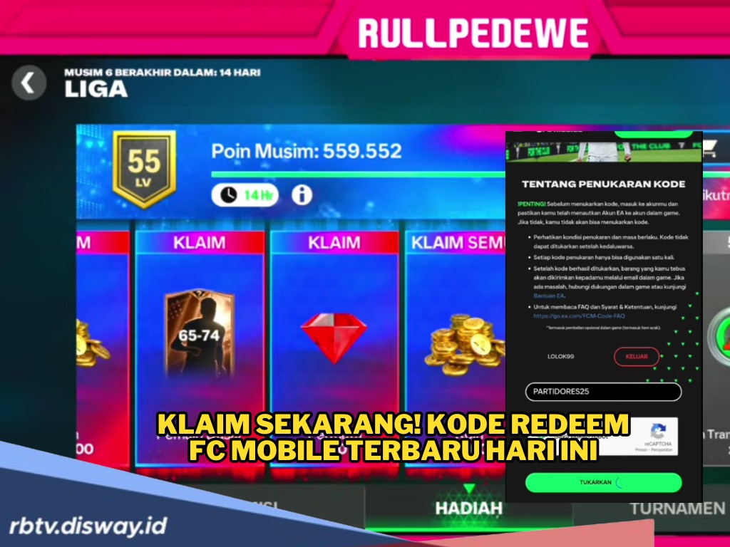Gercep Klaim Kode Redeem FC Mobile Terbaru Hari Ini, Buruan Sebelum Limit