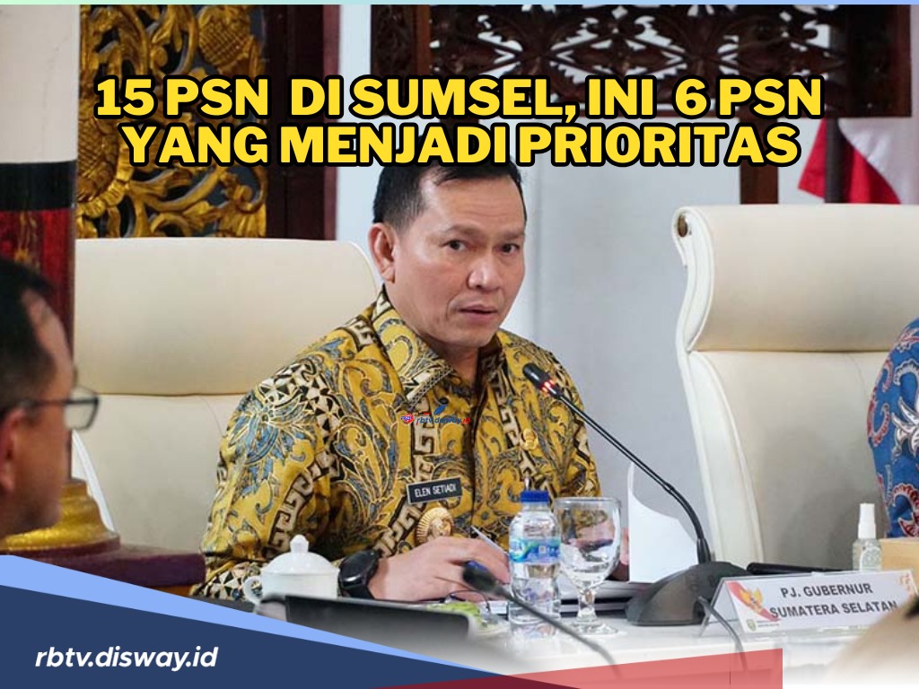 Ada 15 Proyek Strategis Nasional di Sumatera Selatan, Proyek Mana yang Diprioritaskan?