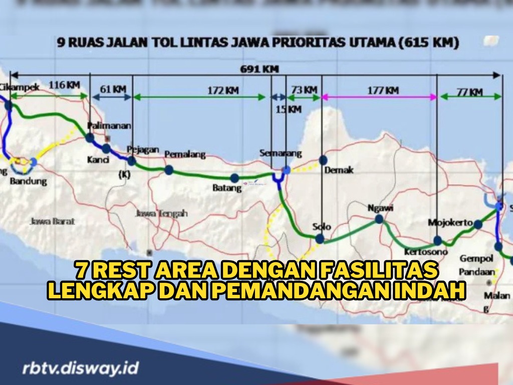 7 Rest Area Terbaik di Tol Trans Jawa, Punya Fasilitas Lengkap dan Pemandangan Indah