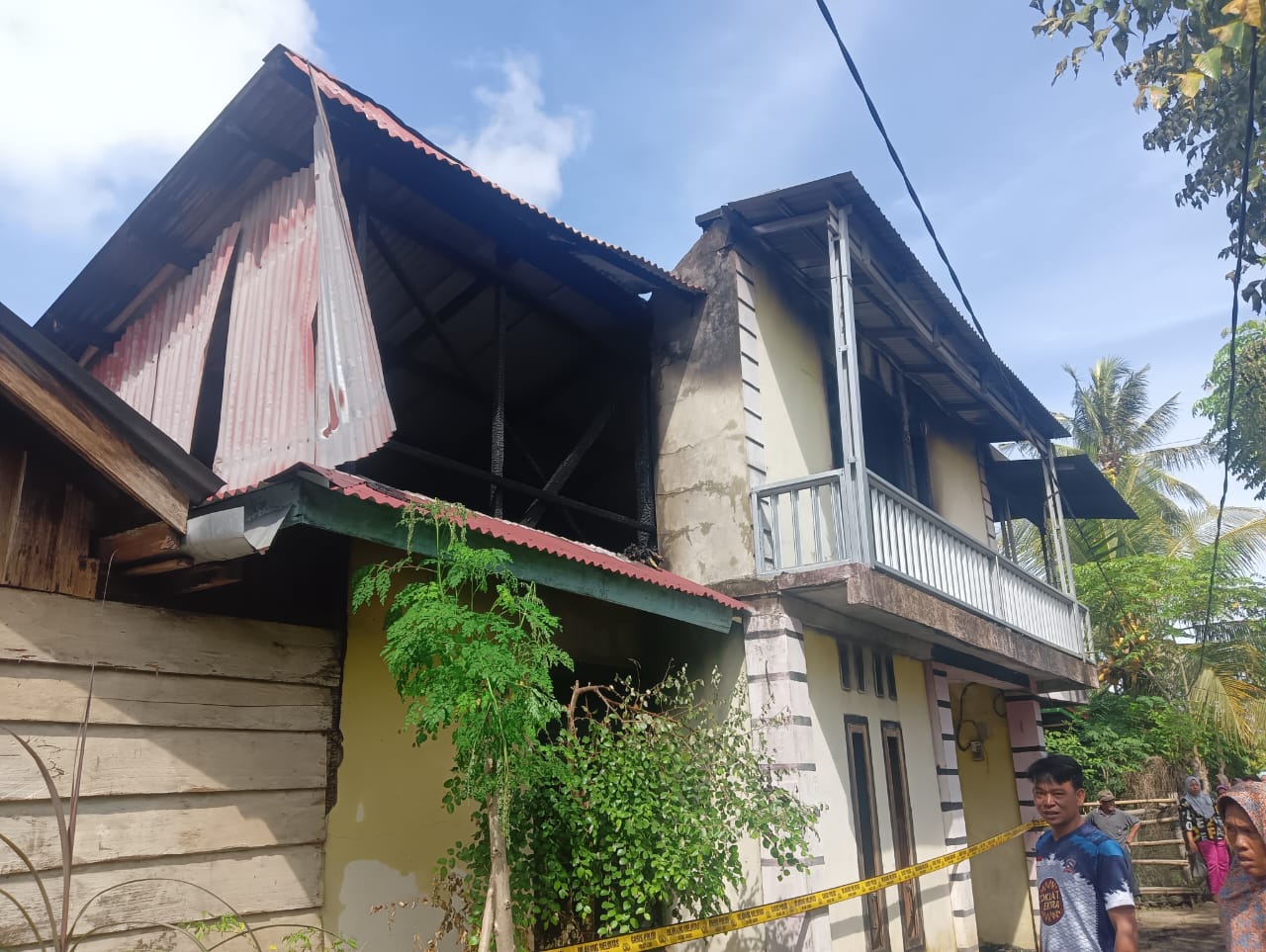 Kebakaran di Kedurang Bengkulu Selatan, Tidak hanya Rumah, Sepeda Motor juga Terbakar