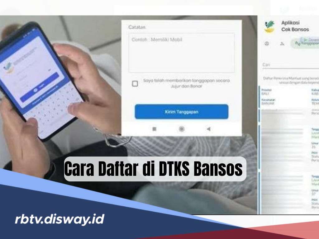 Cara Mendaftar di DTKS Bansos, Cukup Gunakan HP dari Rumah, Ikuti Langkah-langkah di Sini