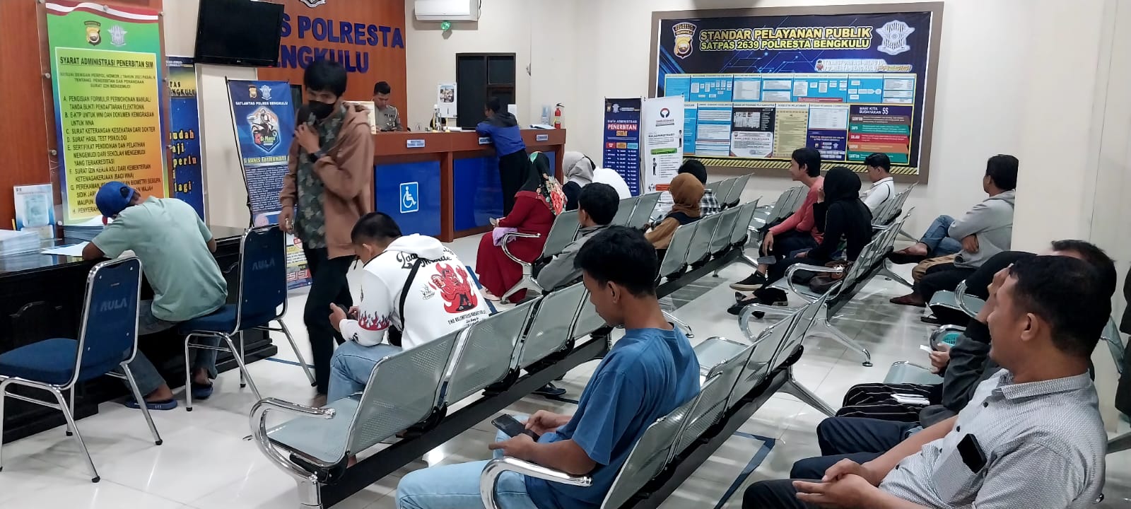 Polresta Bengkulu Tengah Siapkan Sarpras Uji Praktek SIM C1 agar di Survey Ditlantas dan Korlantas Polri