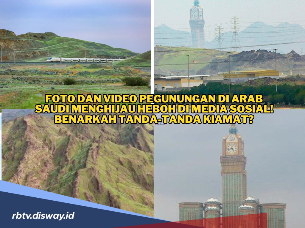 Foto dan Video Pegunungan di Arab Saudi Menghijau Heboh di Media Sosial! Benarkah Tanda-tanda Kiamat?