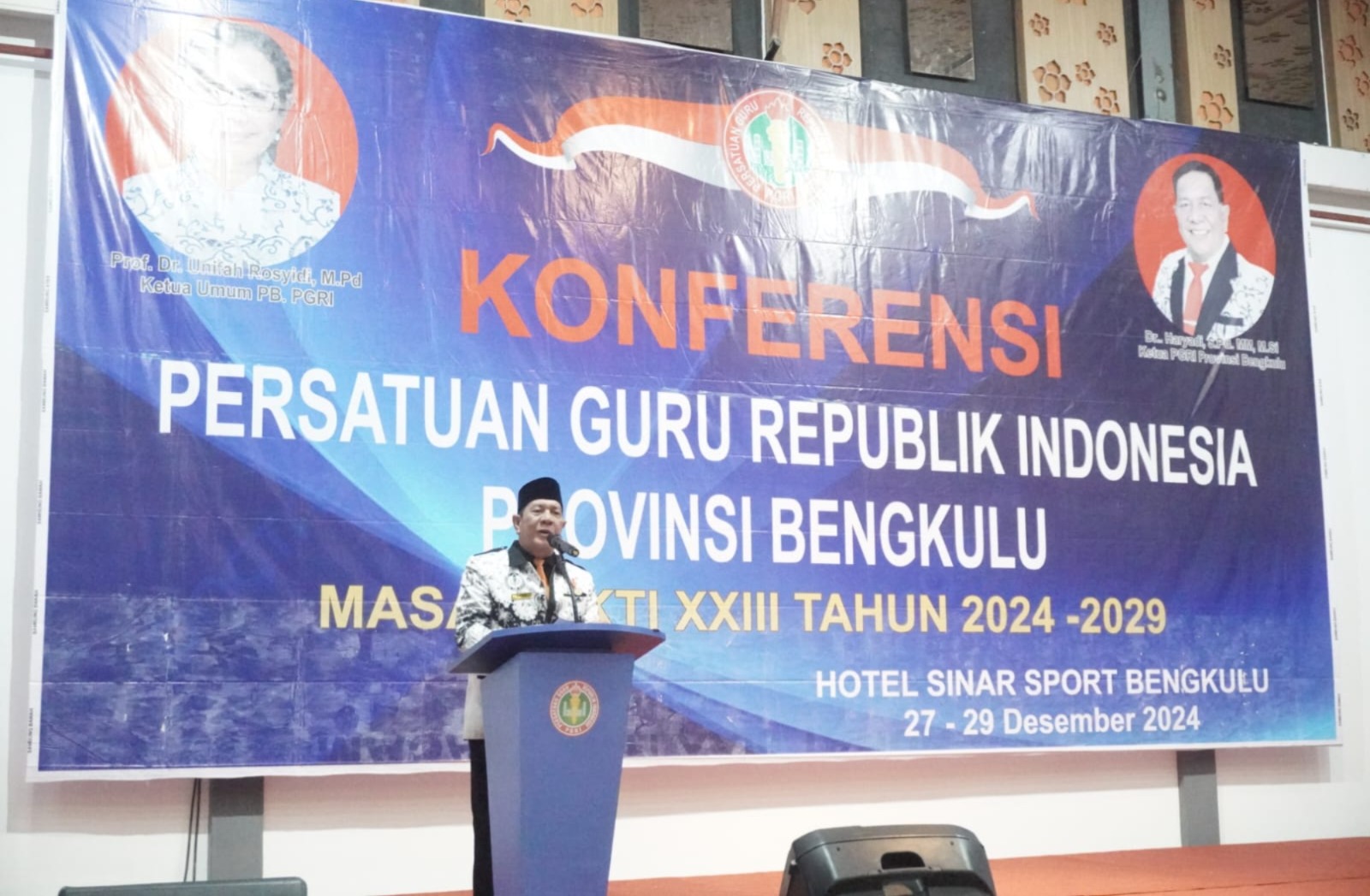 Konferensi PGRI Provinsi Bengkulu, Haryadi Kembali Pimpin PGRI Hingga 2029