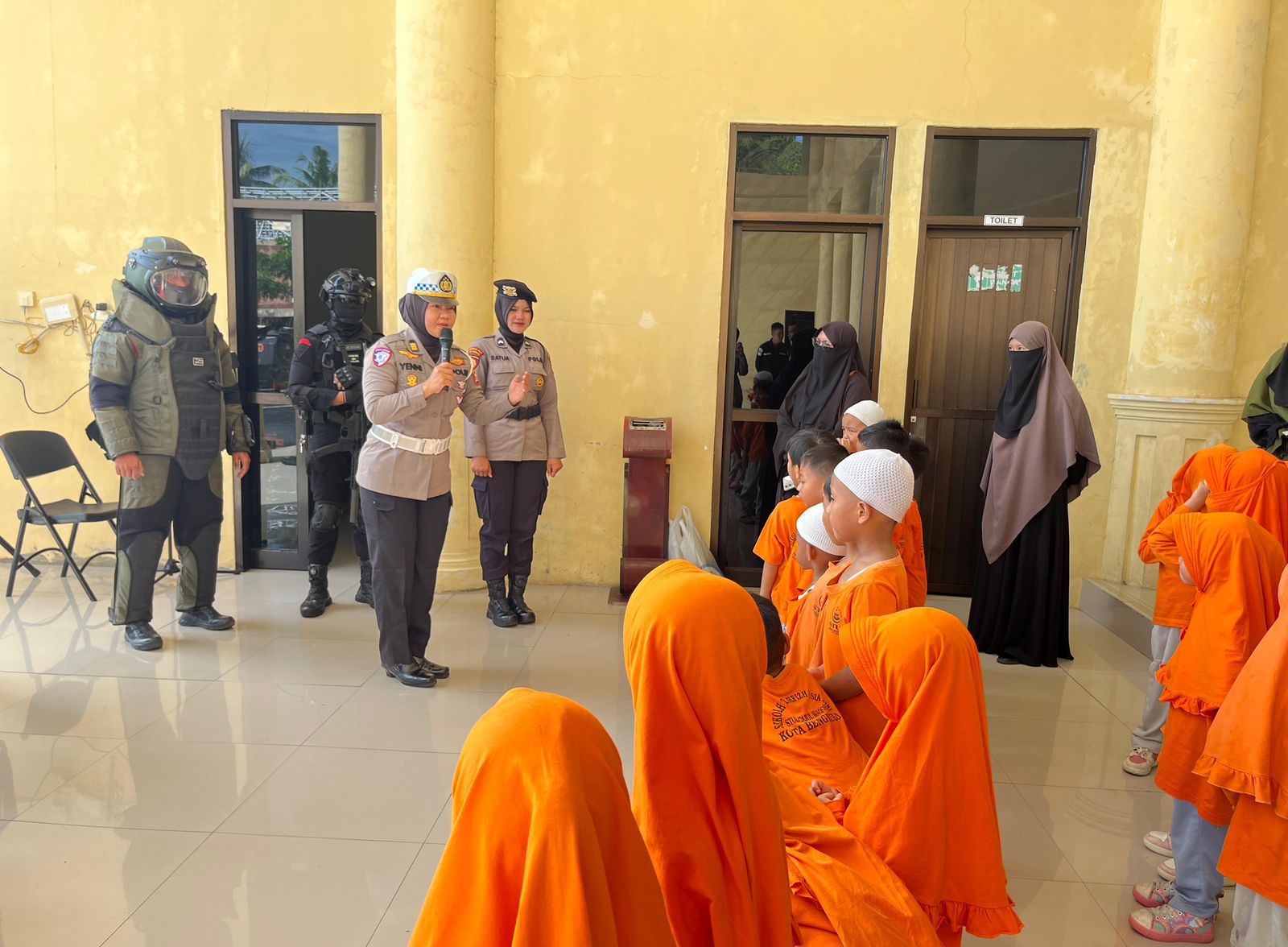 Belajar Polisi Sejak Dini, Murid TK STUD Tajul Wagor Kota Bengkulu Kunjungi Mapolda Bengkulu