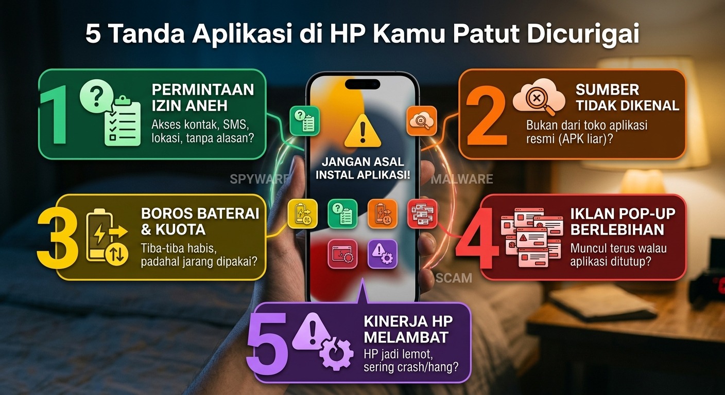 Jangan Asal Instal Aplikasi, 5 Tanda Aplikasi di HP Kamu Patut Dicurigai
