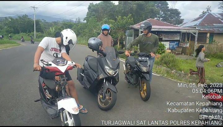 Dalam Sepekan, Satlantas Kepahiang Amankan 25 Motor Balap Liar