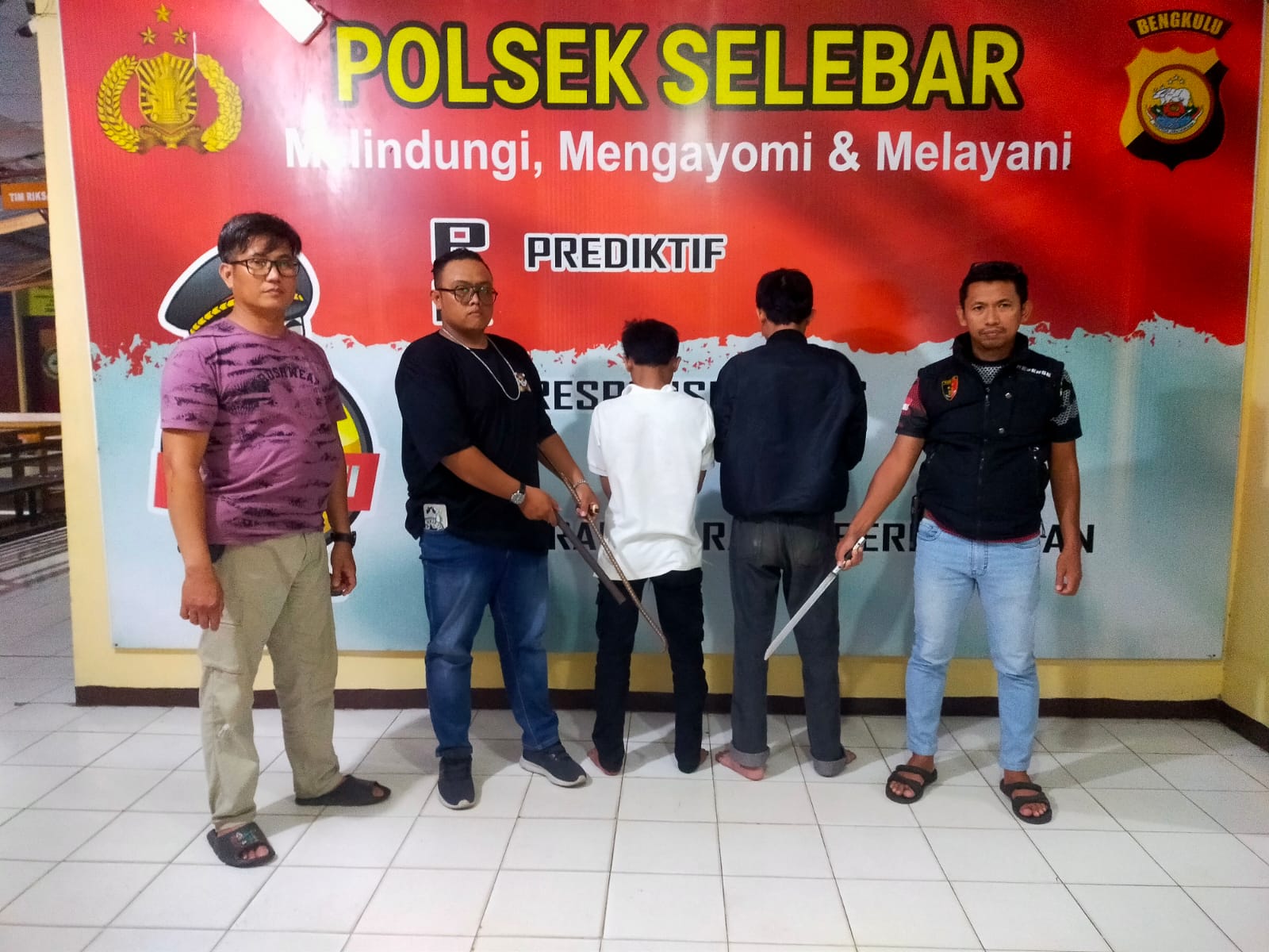 Anggota 'Geng Motor' di Bengkulu Berkeliaran Bawa Pedang Diamankan Polisi 