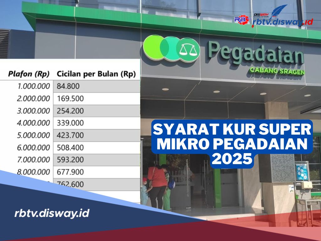Tanpa Bunga, Ini Syarat dan Tabel Angsuran KUR Super Mikro Pegadaian 2025, Cocok untuk Pedagang Kecil