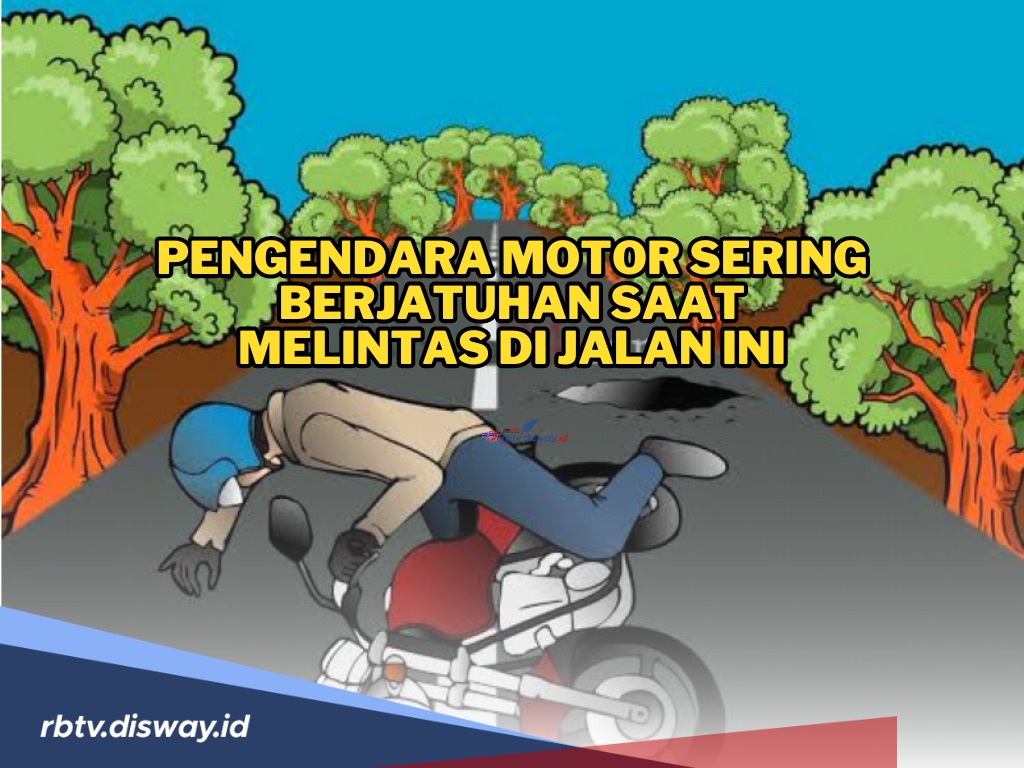 Sejumlah Pemotor Berjatuhan di Jalan Koleang, Netizen Sentil Pemda dan DPRD