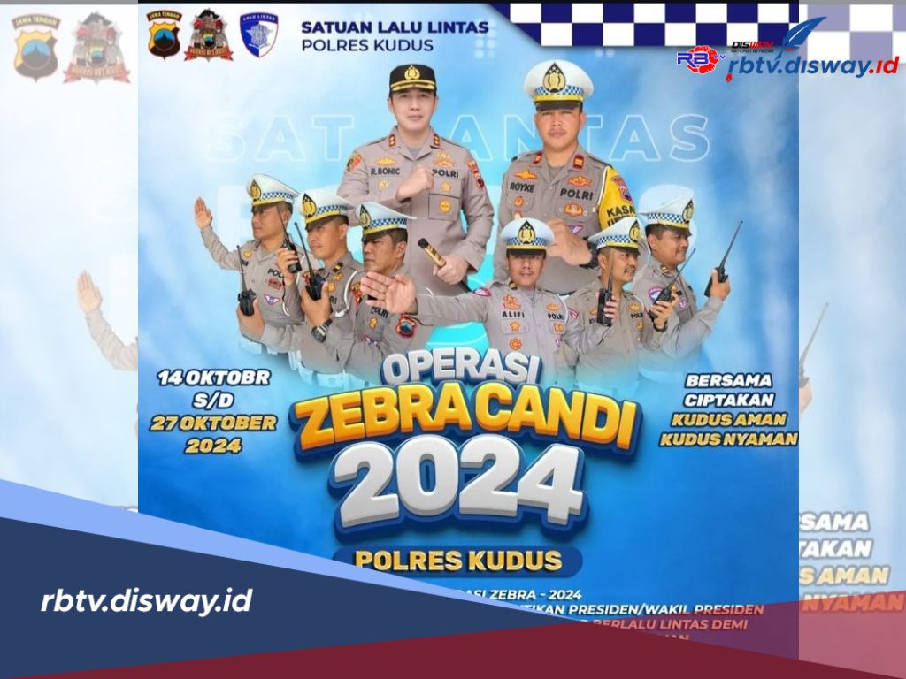 Catat, ini Titik Lokasi Operasi Zebra Candi 2024 di Kudus, Tingkatkan Kesadaran Berlalu Lintas