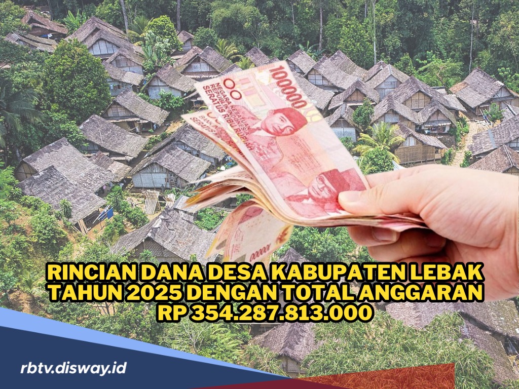 Rincian Dana Desa Kabupaten Lebak Tahun 2025, Total Anggaran Rp 354.287.813.000