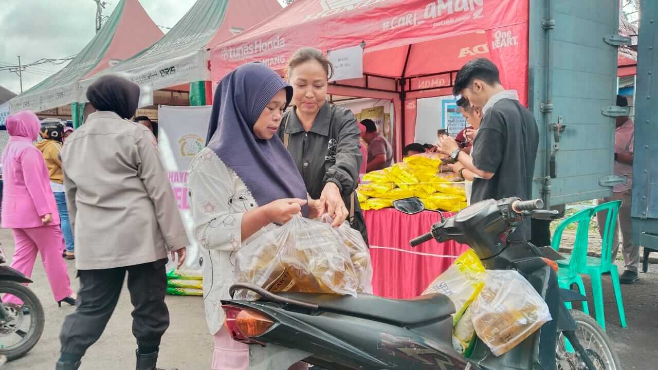 Gerakan Pangan Murah Polres Kepahiang, 13 Ton Beras SPHP di 5 Titik Habis Dibeli Masyarakat