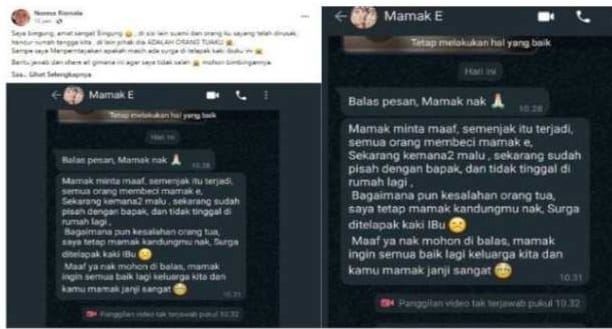 Setelah Selingkuh dengan Suami Anak, Ibunya Rosma Ingatkan Surga di Bawah Telapak Kaki Ibu