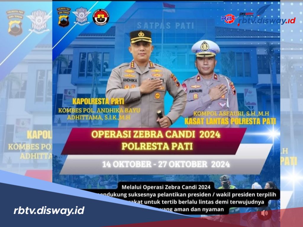 Berlangsung Selama 14 Hari, Area Ini Jadi Titik Lokasi Operasi Zebra Candi 2024 di Kota Pati