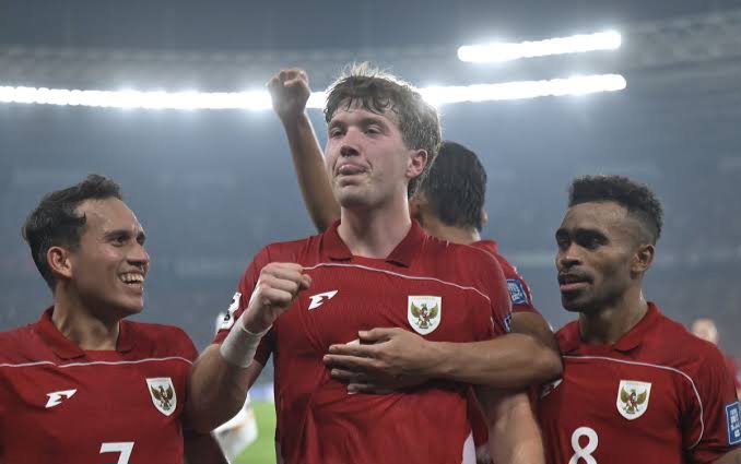 Indonesia vs China : Ole Cetak Gol, Skuad Garuda Unggul 1- 0 di Babak Pertama